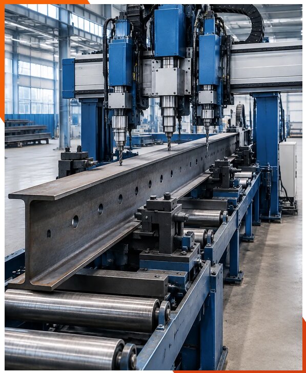 Поставка промышленных линий сверления балок в Элисте